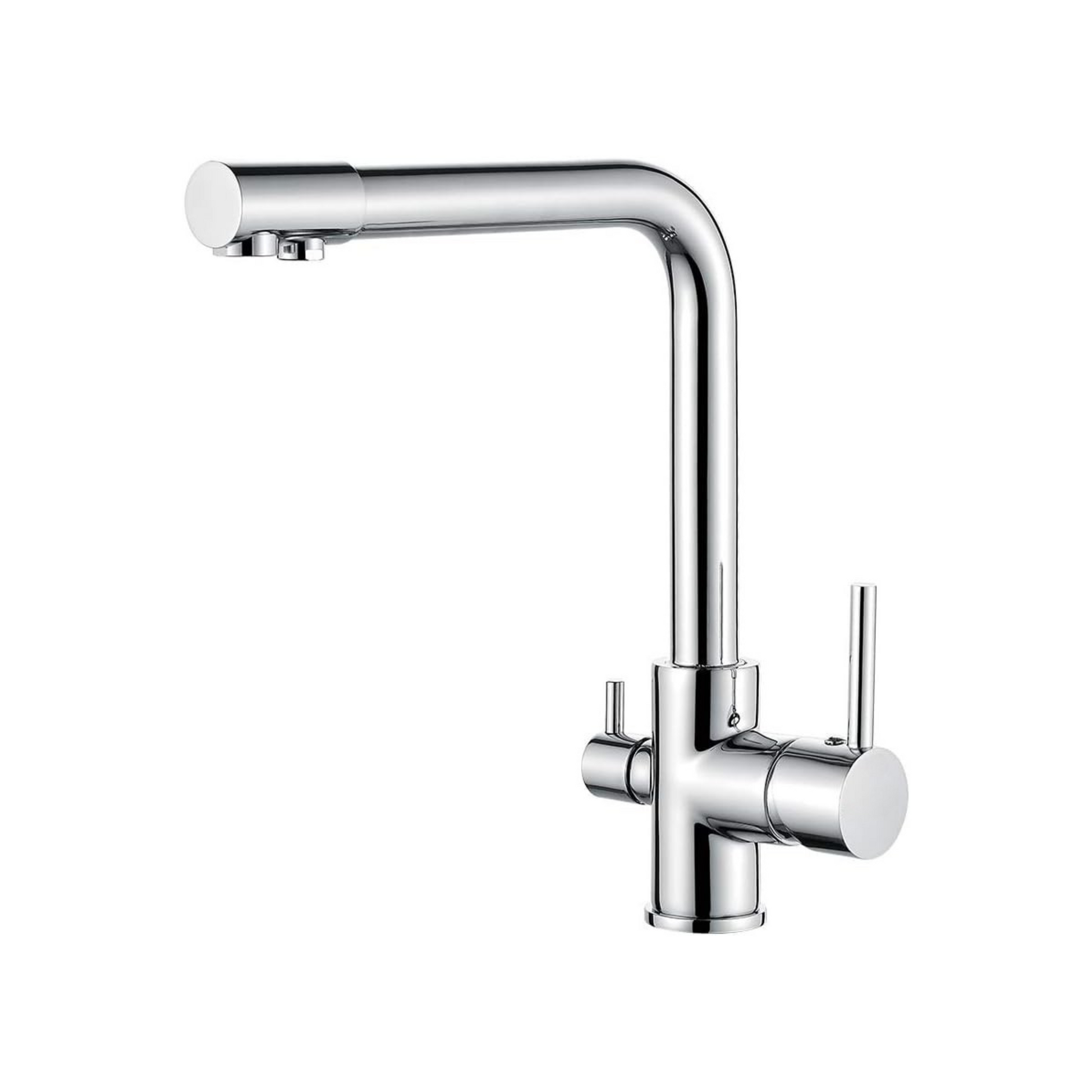 Grifo de 3 vías (agua filtrada y del grifo, sin taladro)